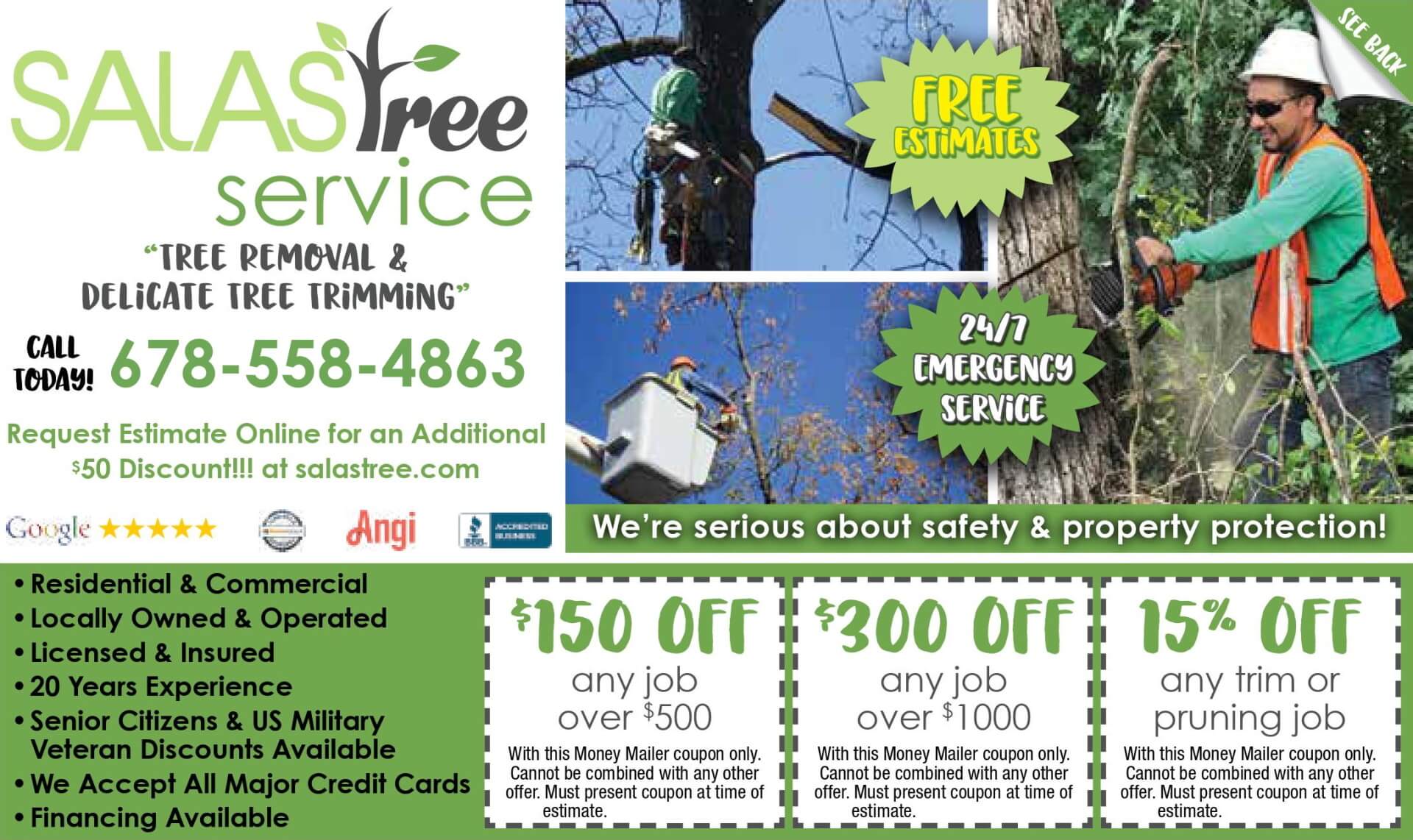 P Salas Tree Service Banner